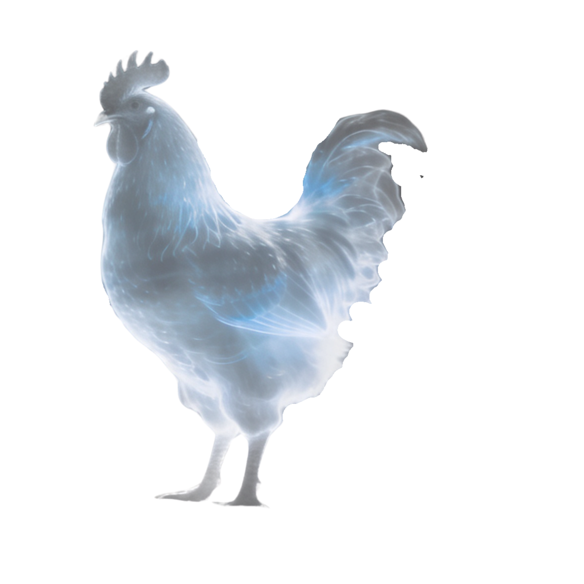 Detective Taro, ghost rooster mascot